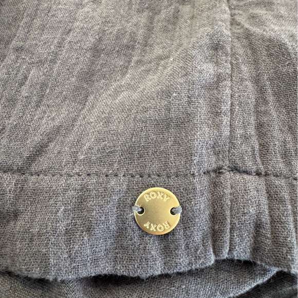 Roxy Juniors Cotton Clearwater Cove A-Line Mini Dress Blue Size Medium Cotton - Picture 10 of 16